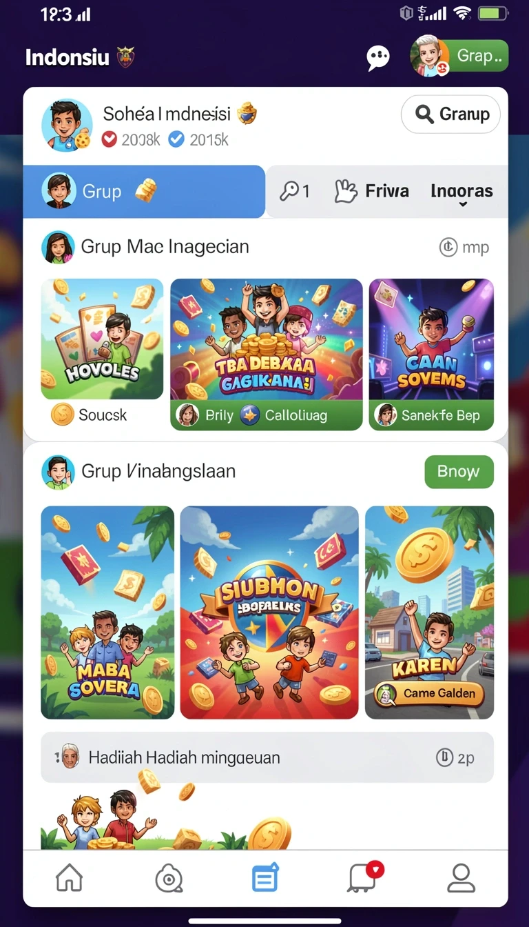 Galeri pratinjau visual kokoyogel build APK resmi terbaru